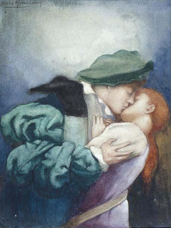 The Kiss by Arild Rosenkrantz, 1905